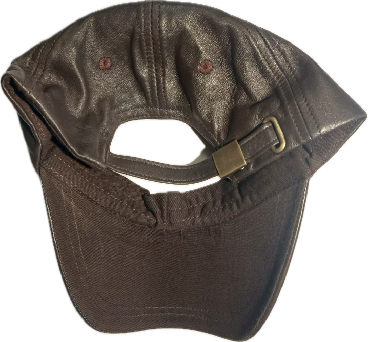 Baseballcap mocca Leder